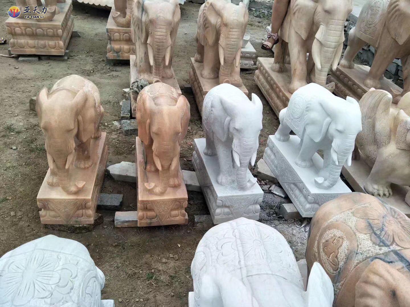 石材雕塑,动物石雕,石雕大象